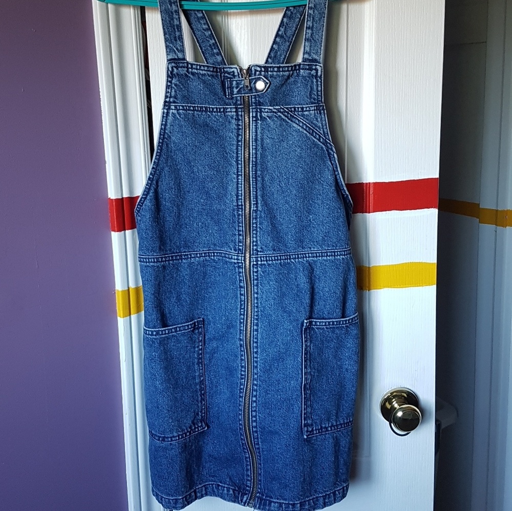 Denim dress and inside dress